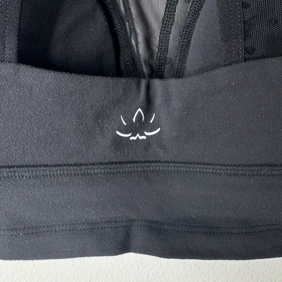 Beyond Yoga Polka Dot Mesh Converged Yoga Bralette Bra Black Sz Small NWT - Picture 5 of 10